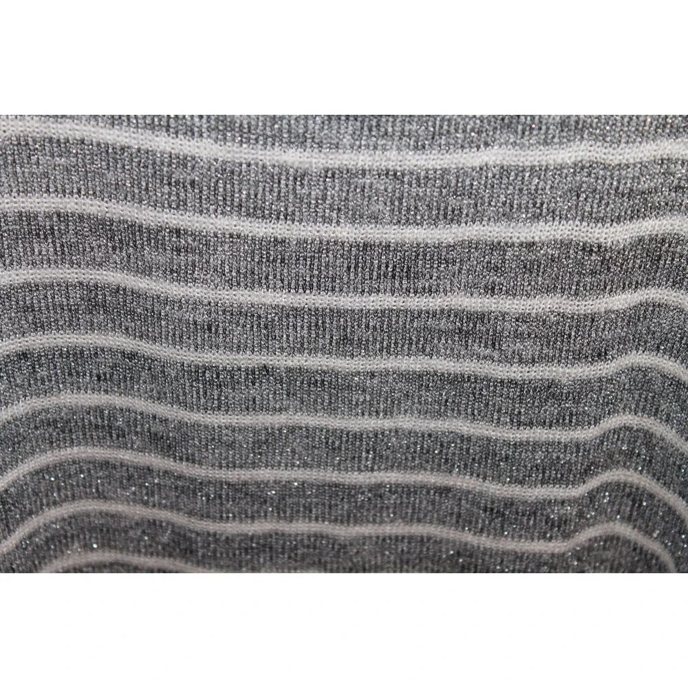 ✨2/$20 NWT Lane Bryant Sheer Metallic Striped Blouse Shimmer Plus Size 26/28 - Picture 6 of 15